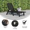 Flash Furniture Black Adjustable Chaise Lounger with Cupholder LE-HMP-2017-414-BK-GG - alternate 2